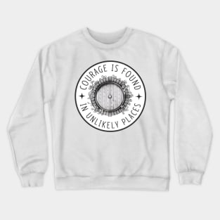 Courage is Found in Unlikely Places II - White - Fantasy Crewneck Sweatshirt